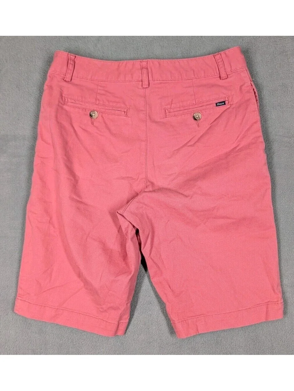 Polo Ralph Lauren Boys 14 Pink Chino Bermuda Shorts Cotton Stretch Preppy Golf